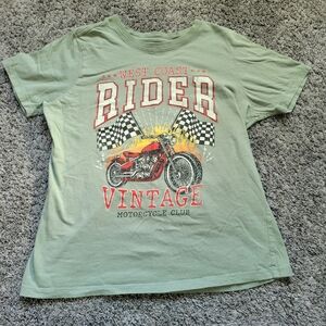 West Coast Rider Kids T-Shirt - Green Size Medium